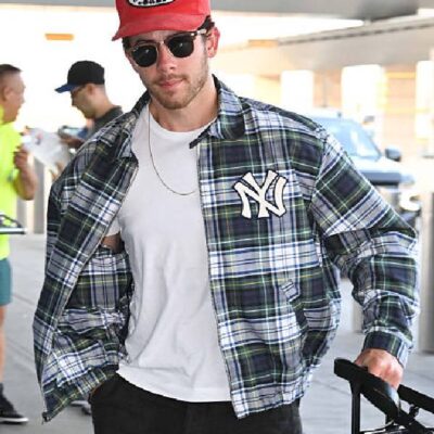 Nick Jonas NYC Plaid Jacket