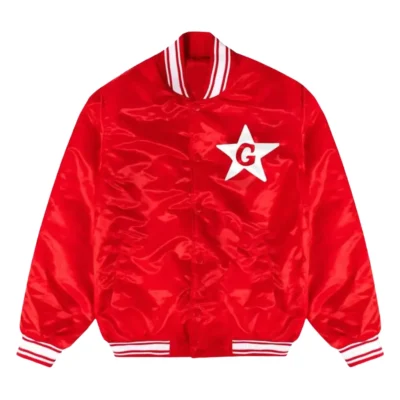 The Glass Tappers Red Bomber Jacket