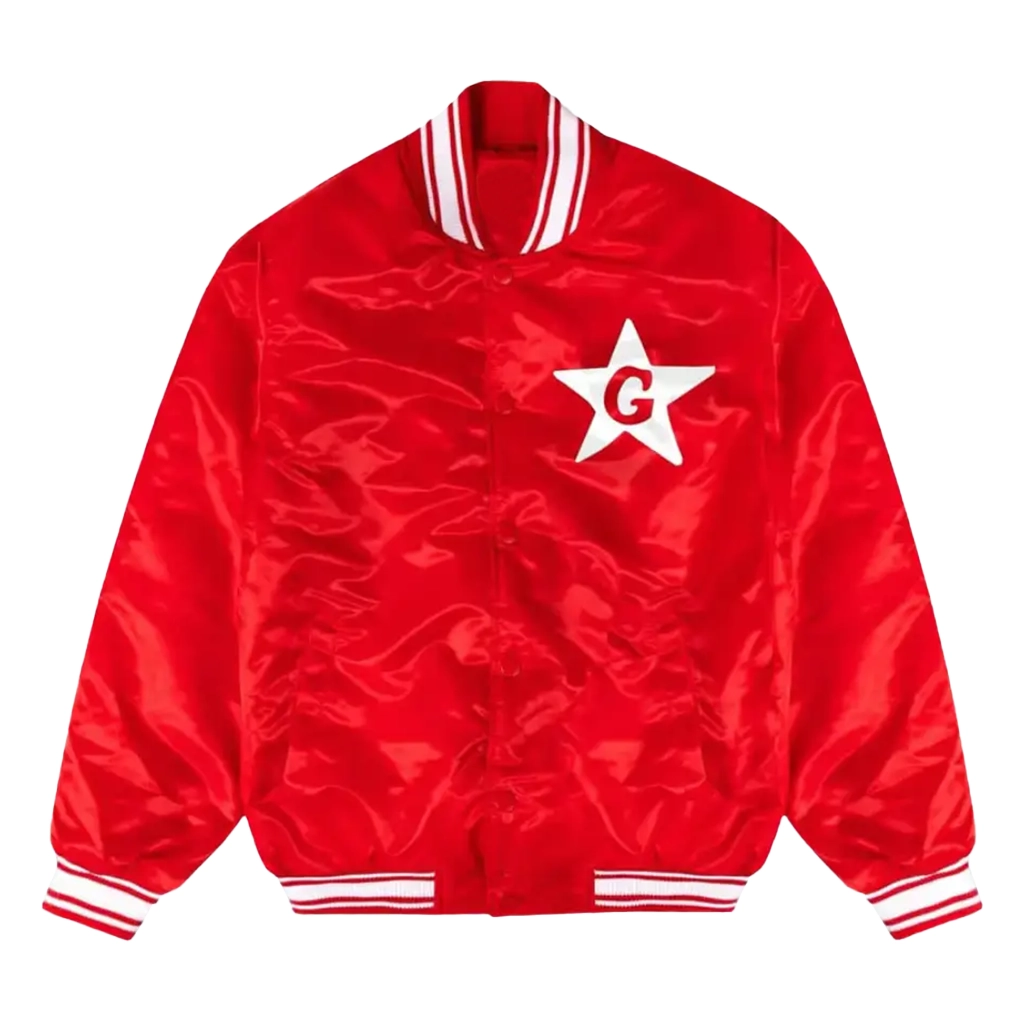 The Glass Tappers Red Bomber Jacket