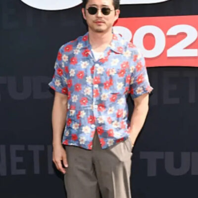 Steven Yeun Tudum 2025 Floral Shirt