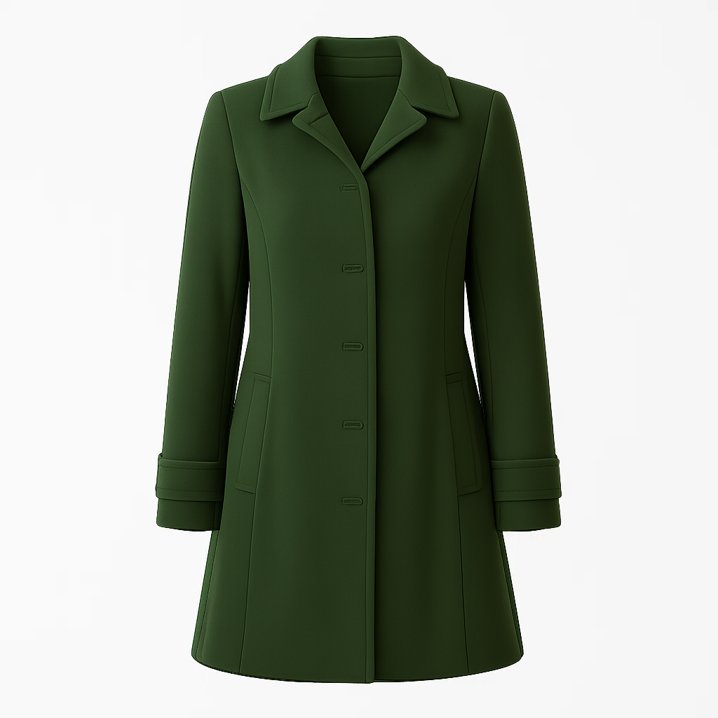 Ginna Claire A Newport Christmas Green Coat - Image 2