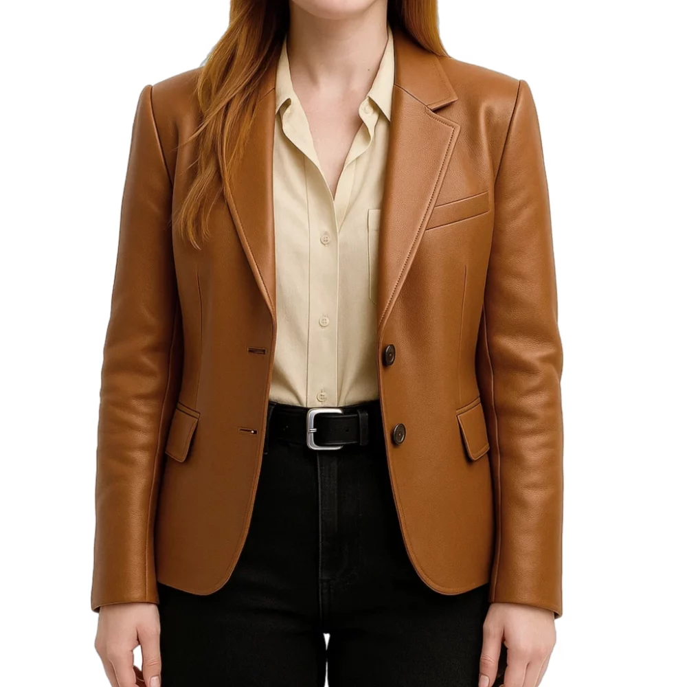 Freakier Friday Lindsay Lohan Leather Blazer - Image 2