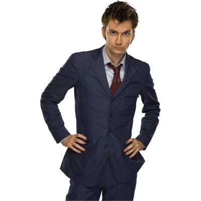 David Tennant Blue Suit