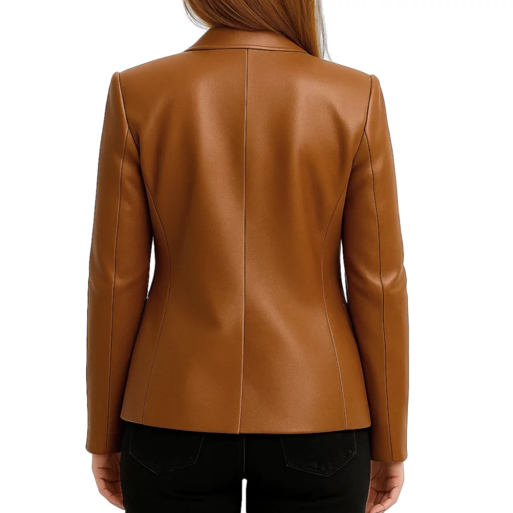 Freakier Friday Lindsay Lohan Leather Blazer - Image 3