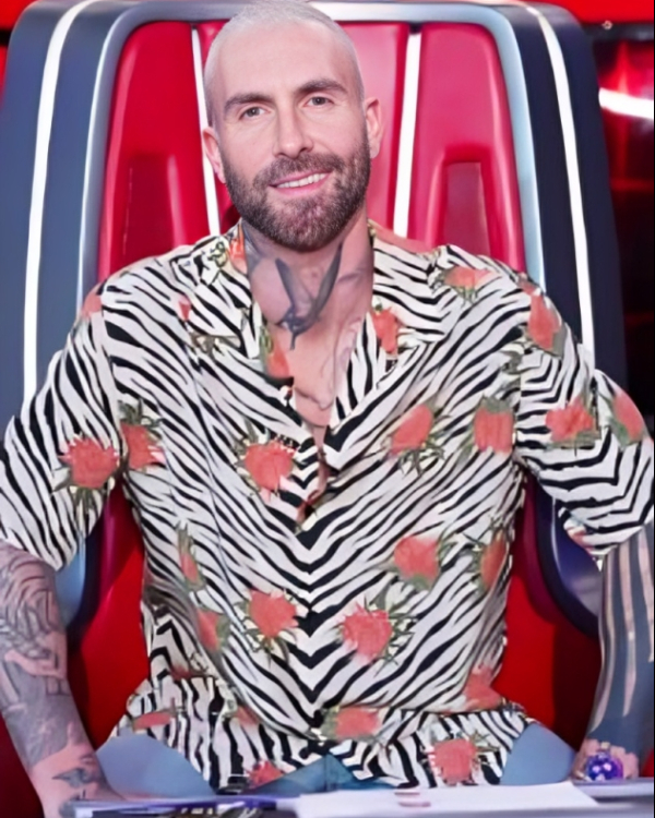 The Voice S27 Adam Levine Rose Print Shirt