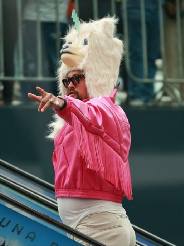 A Minecraft Movie 2025 Jason Momoa Pink Fringe Jacket - Image 2