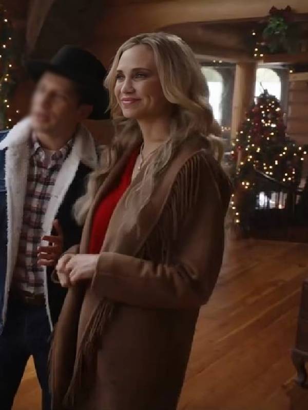 A Royal Montana Christmas 2025 Fiona Gubelmann Fringe Coat - Image 2