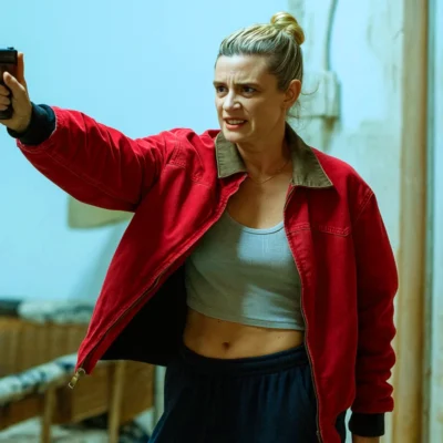 American Sweatshop Lili Reinhart Red Jacket