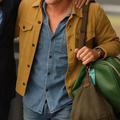 F1 The Movie 2025 Brad Pitt Suede Leather Jacket