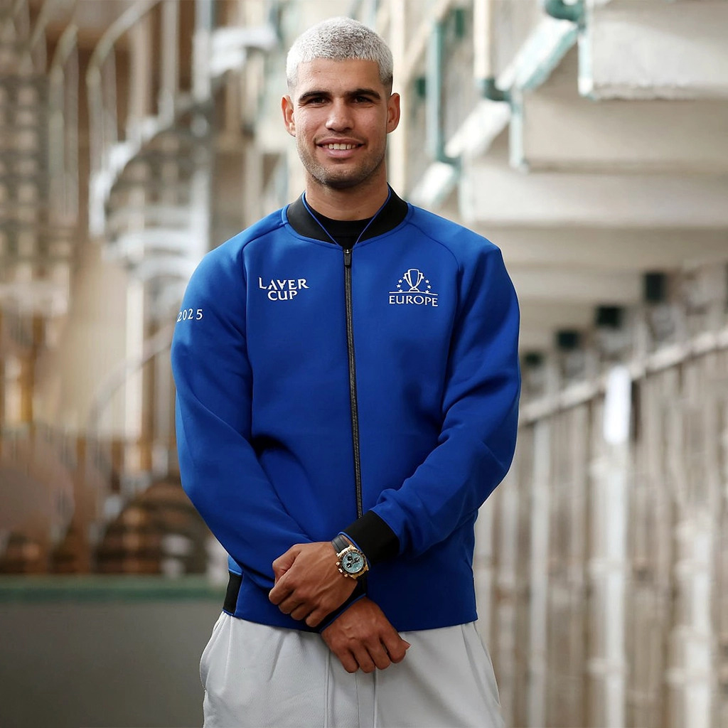 Carlos Alcaraz Team Europe Laver Cup Blue Jacket