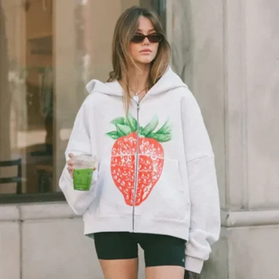 Elwood Strawberry Print Hoodie