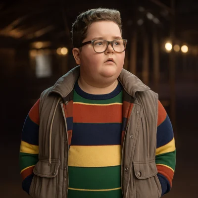 Stranger Things S05 Jake Connelly Grey Vest