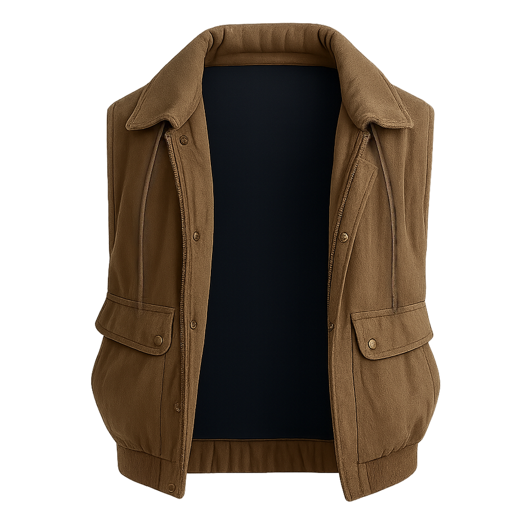 Stranger Things S05 Jake Connelly Grey Vest - Image 2