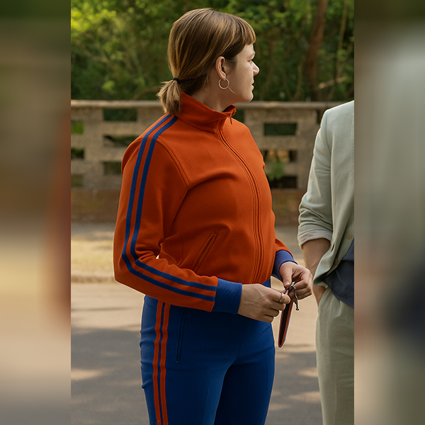 Jella Haase Orange & Blue Tracksuit - Image 2