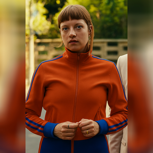 Jella Haase Orange & Blue Tracksuit - Image 3