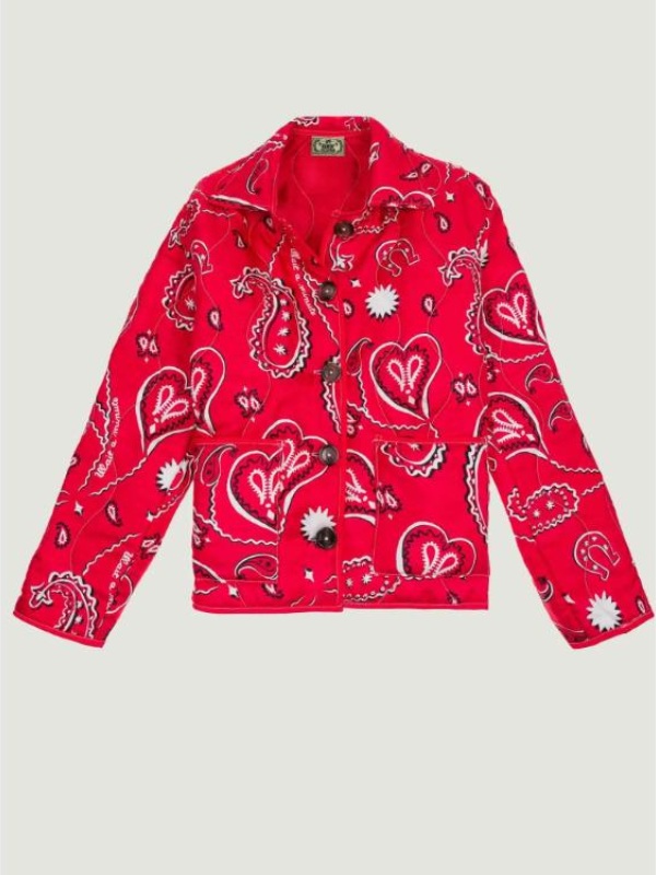 Emily In Paris S05 Lily Collins Red Paisley Shirt - Image 2