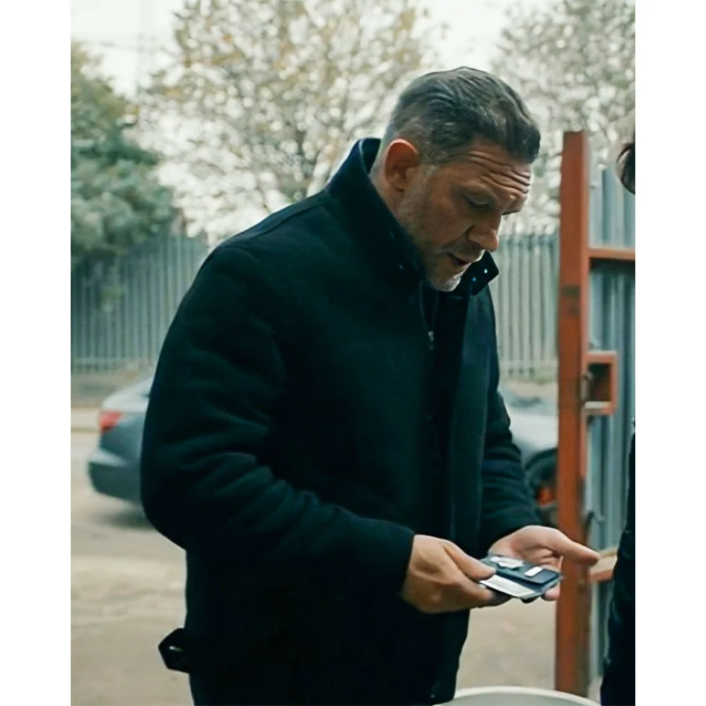 MobLand Tom Hardy Black Wool Jacket - Image 2