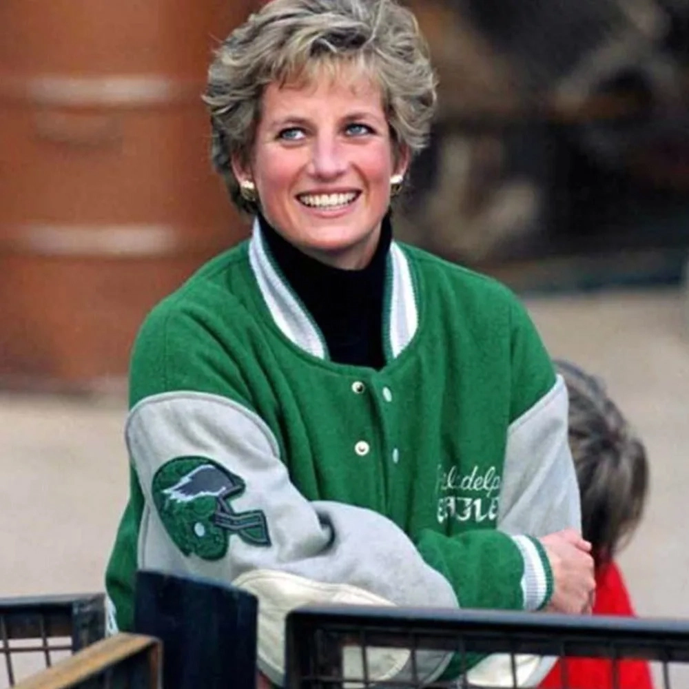 Princess Diana Eagles Varsity Jacket