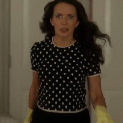 And Just Like That Kristin Davis Polka Dot Sweater