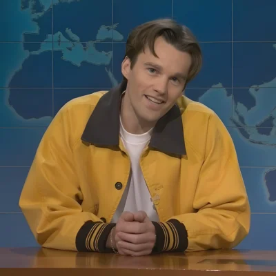 SNL Tommy Brennan Yellow Bomber Jacket