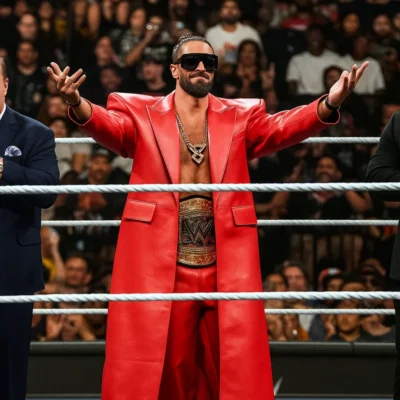 WWE Raw 2025 Seth Rollins Leather Coat