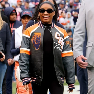 Simone Biles Chicago Bears Jacket
