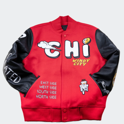 Wedding Cake The Chi Chicago Windy City Red Varsity Jacket