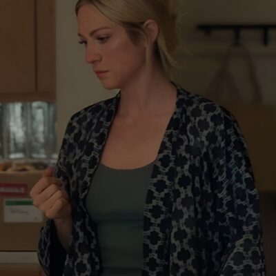 The Hunting Wives 2025 Brittany Snow’s Printed Robe