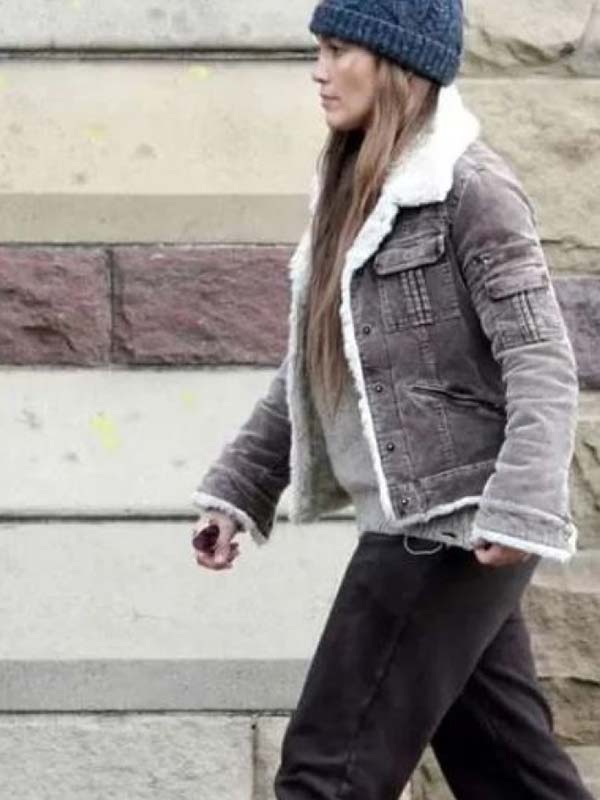 Jennifer Lopez Brown Shearling Jacket - Image 3