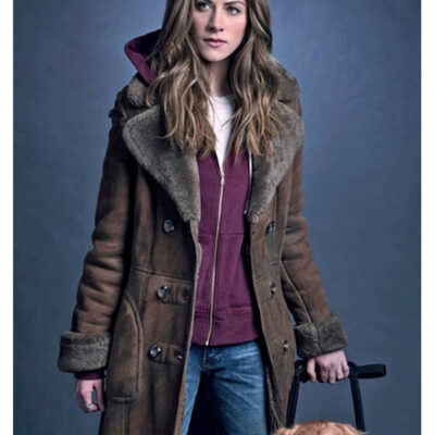 In The Dark S04 Perry Mattfeld Brown Suede Trench Coat