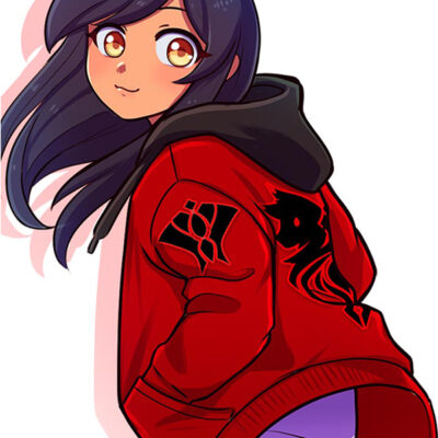 Aphmau Aaron Lycan Red Hoodie