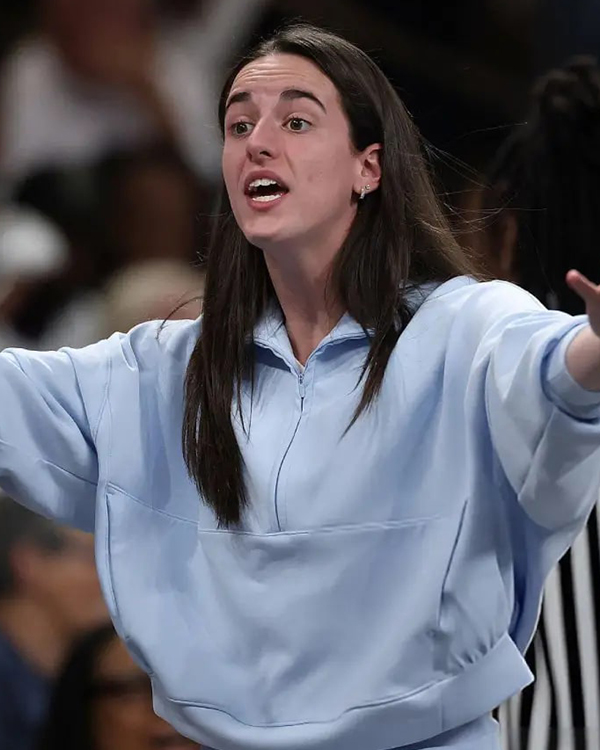 Caitlin Clark Indiana Fever v Atlanta Dream Blue Jacket