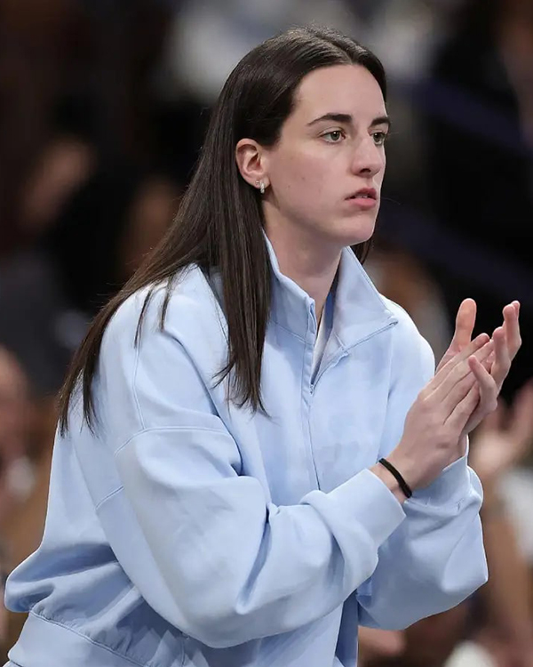 Caitlin Clark Indiana Fever v Atlanta Dream Blue Jacket - Image 2