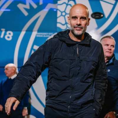 Manager Pep Guardiola League 2025 Blue Jacket