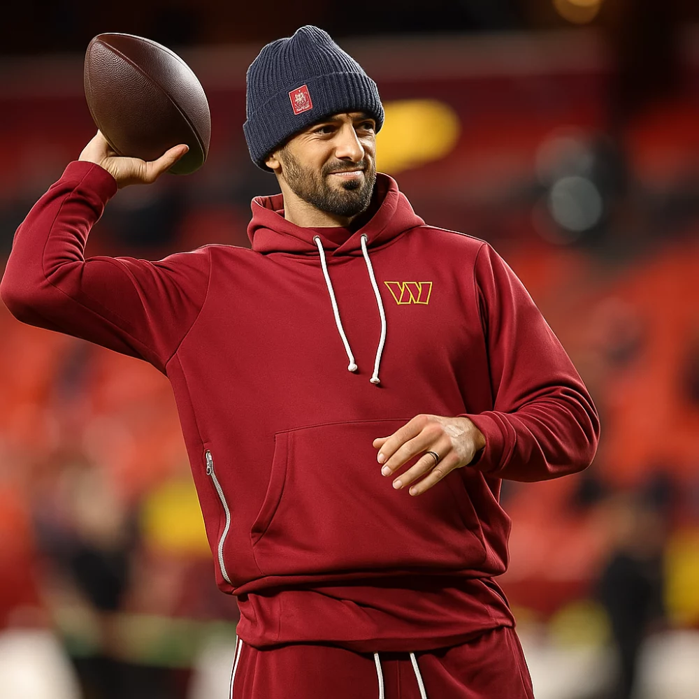 Marcus Mariota Washington Commanders Sideline Hoodie