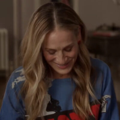 And Just Like That S02 Sarah Jessica Parker Blue Sweatshirt