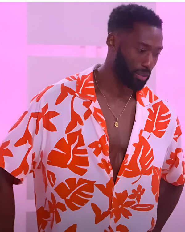 Perfect Match Kaz Bishop Orange Shirt