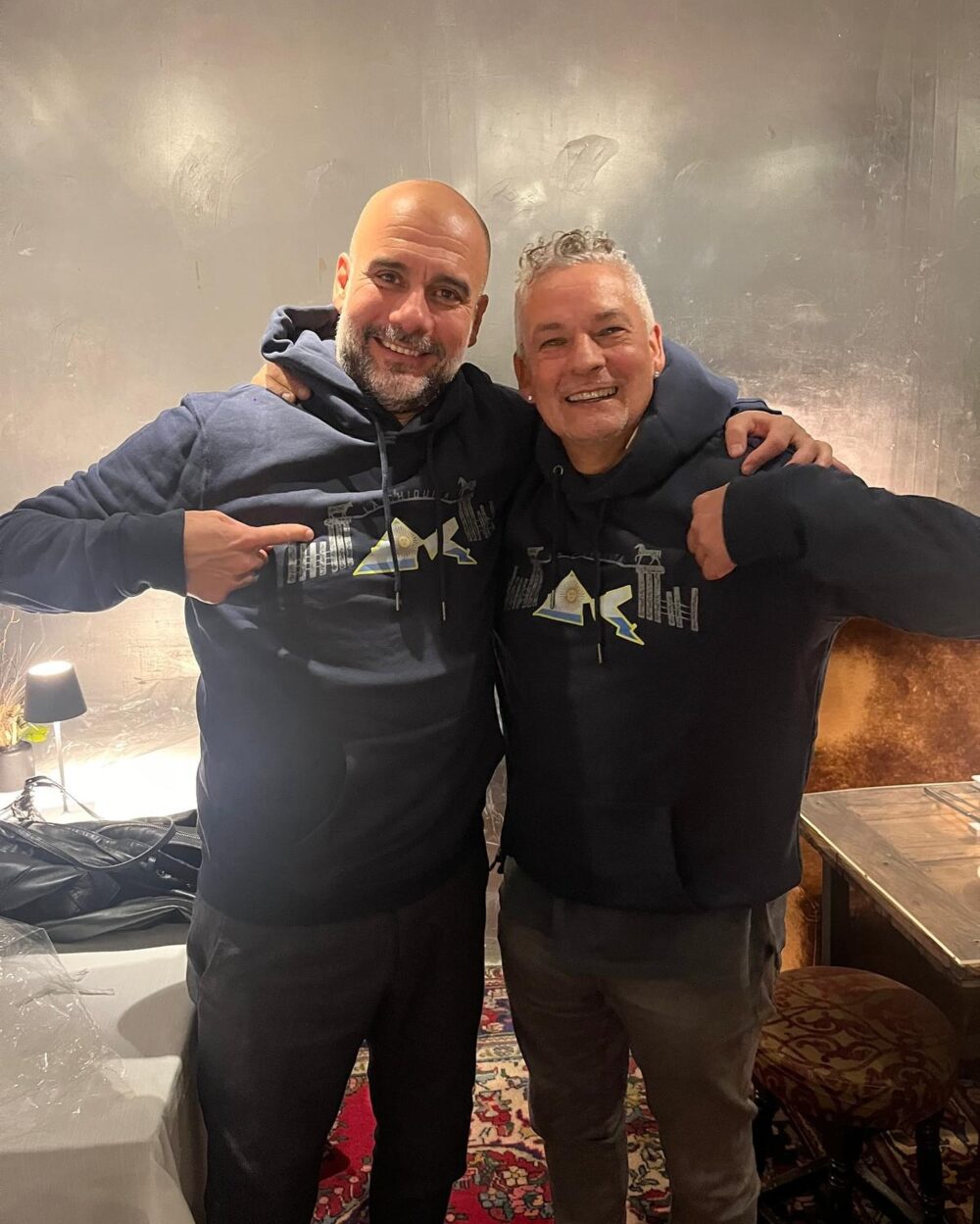 Baggio and Guardiola Reunite hoodie