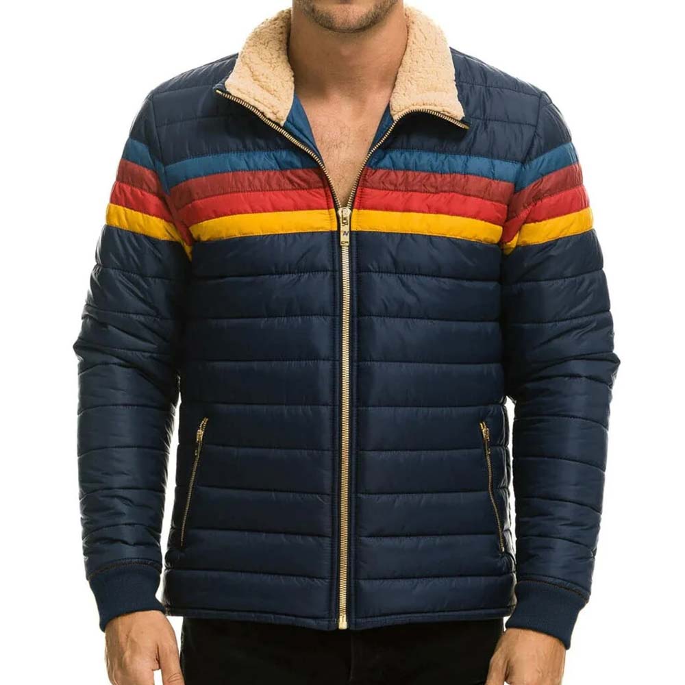 Five Stripe Puffer Jacket - Image 5