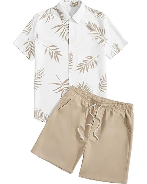 Nick Matiash White Leaf Print Shirt - Image 2