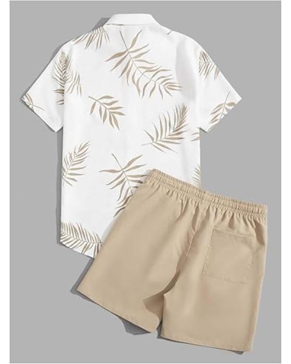 Nick Matiash White Leaf Print Shirt - Image 3