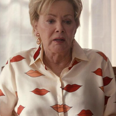 Hacks S04 Jean Smart Lips Printed Blouse