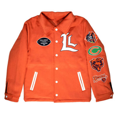 Chicago Bears Lyrical Lemonade Orange Varsity Jacket