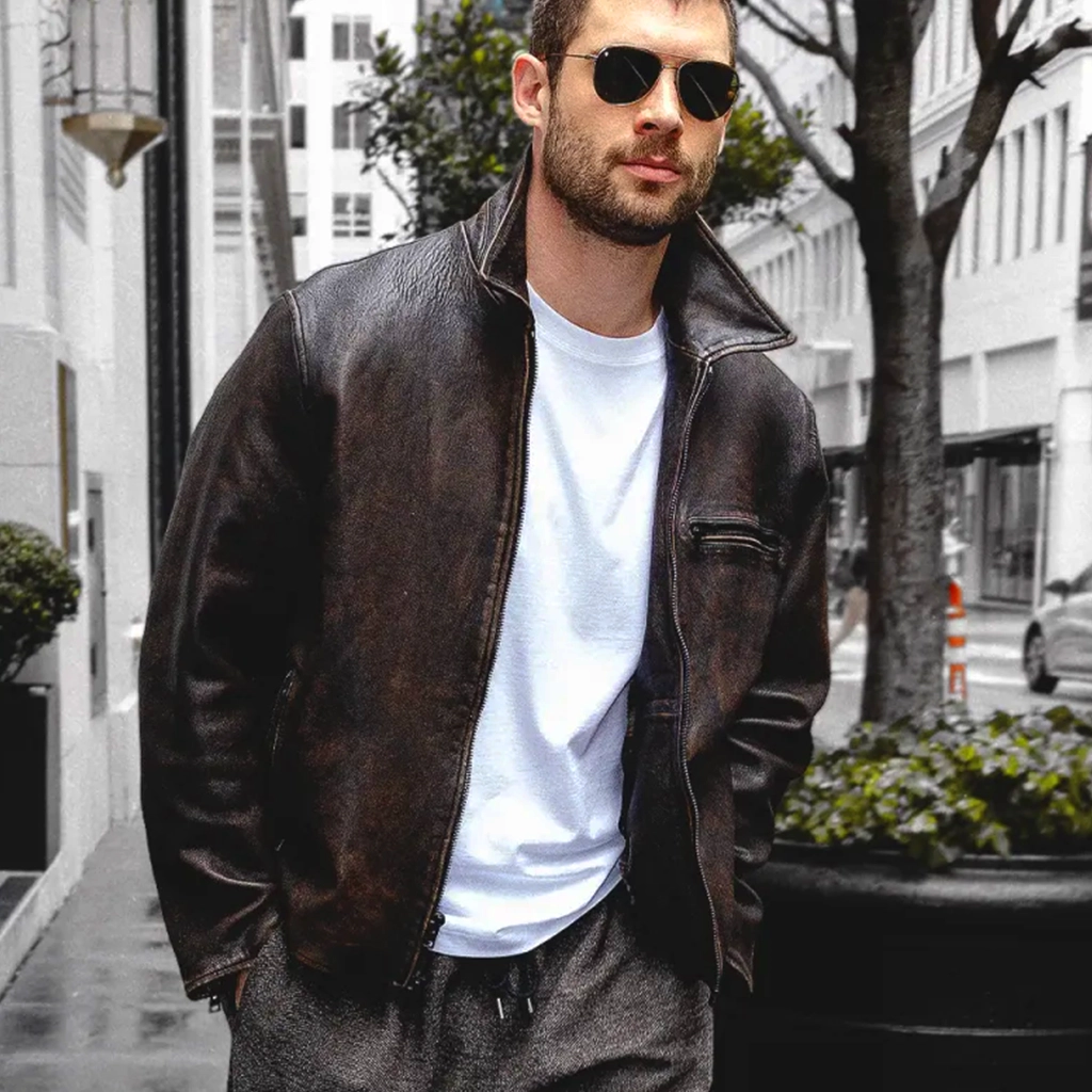 San Francisco David Corenswet Leather Jacket