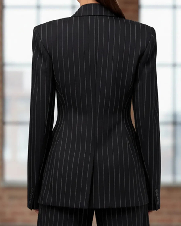 Only Murders in the Building Black Striped Blazer - Image 3