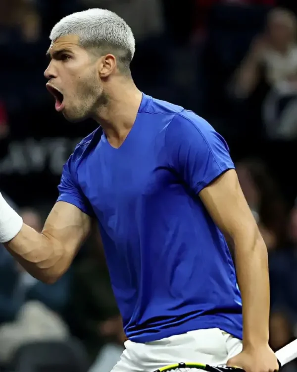 Carlos Alcaraz Laver Cup 2025 Blue T-Shirt
