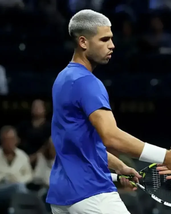 Carlos Alcaraz Laver Cup 2025 Blue T-Shirt - Image 2