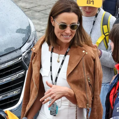 F1 Pippa Middleton Brown Jacket