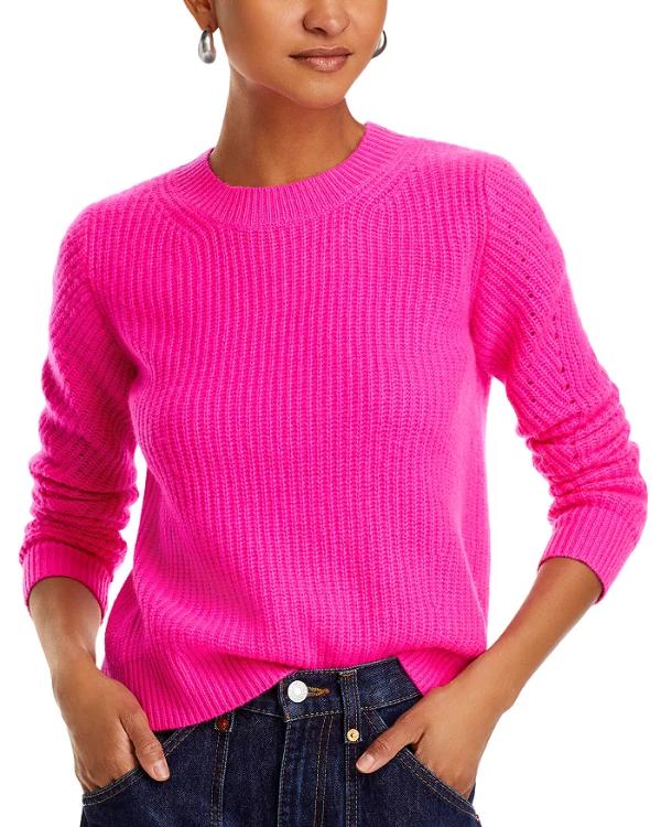 The Today Show 2025 Jillian Bell Pink Ribbed Sweater - Image 2