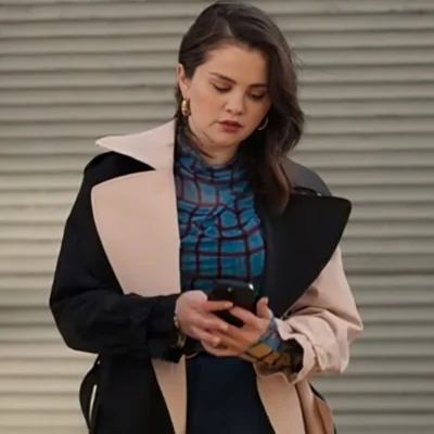 Only Murders in the Building Selena Gomez Two Tone Coat